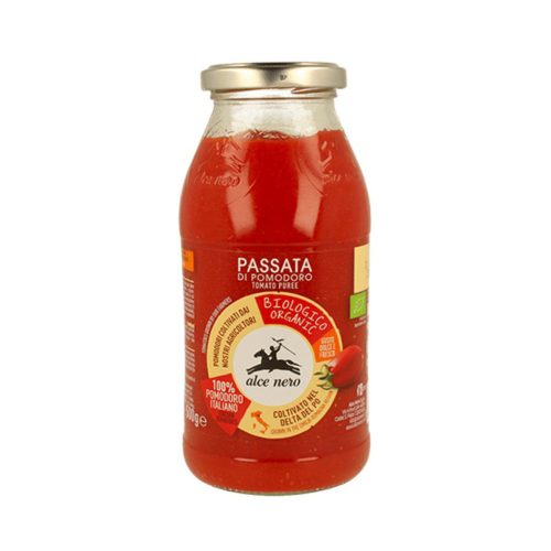 Alce nero bio paradicsompüré darabolt