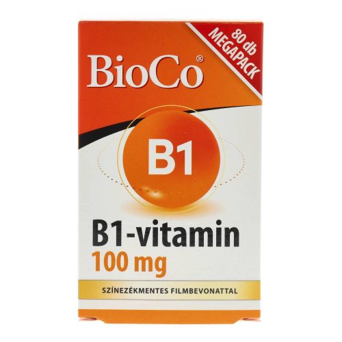 Bioco b1-vitamin 100mg tabletta 80 db