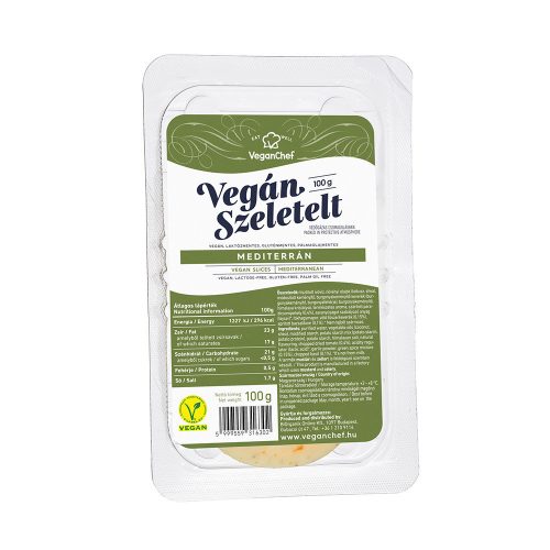Veganchef vegán szeletelt mediterrán