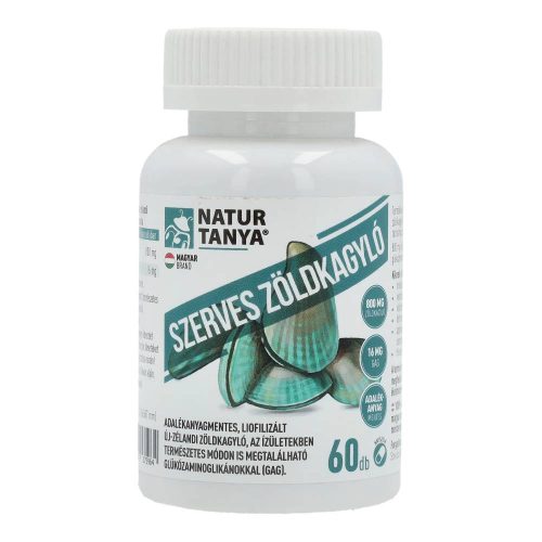 Natur tanya szerves zöldkagyló 60 db