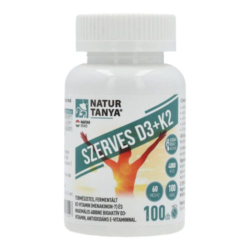 Natur tanya szerves d3+k2 vitamin 100 db