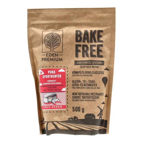 Bake-Free Gluténmentes Lisztkeverék - Csökkentett Szénhidráttartalmú Sportkenyér