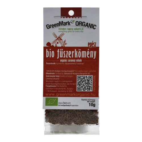 Greenmark bio fűszerkömény, egész 10g