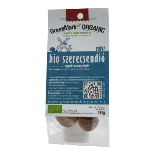 Greenmark bio szerecsendió, egész 10g