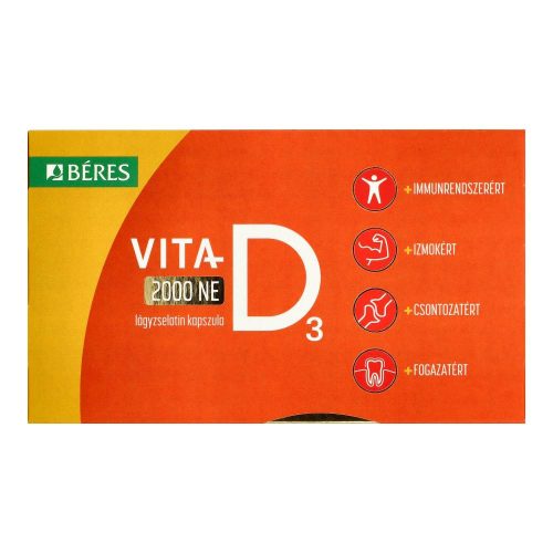 Béres vita-d3 2000ne lágyzselatin 120 db