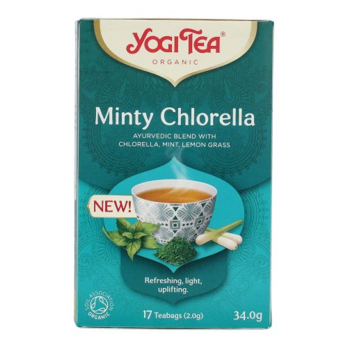 Yogi bio mentás tea chlorella algával