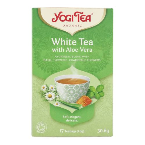 Yogi bio fehér tea aloe verával