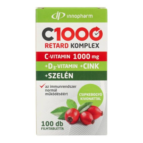 Innopharm c-vit.ret.1000mg+d3+szelén tbl
