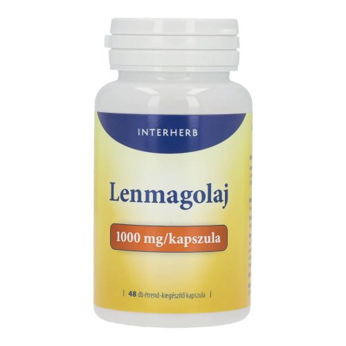 Interherb lenmagolaj 1000 mg kapszula 