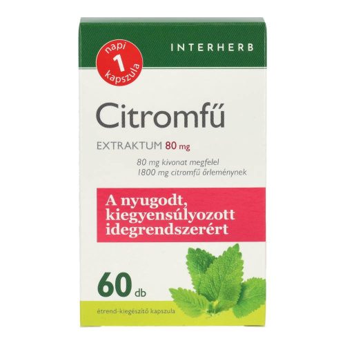 Interherb napi1 citromfű extrakt.kapsz