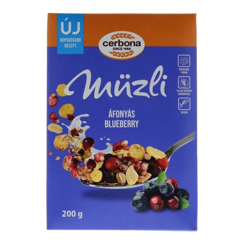 Cerbona müzli áfonyás