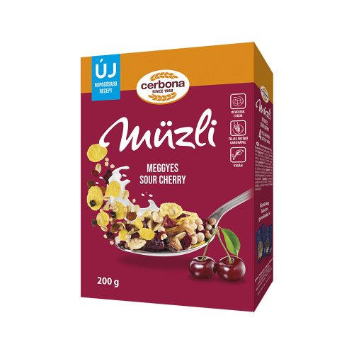 Cerbona müzli meggyes