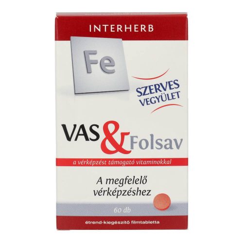 Interherb vas+folsav tabletta