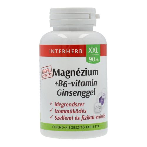 Interherb xxl szerves mg+b6+ginseng tbl.