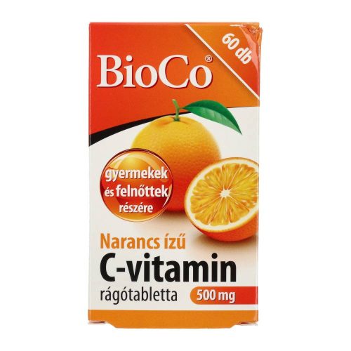 Bioco c-vit. Narancs rágótbl. 500 mg 60 db