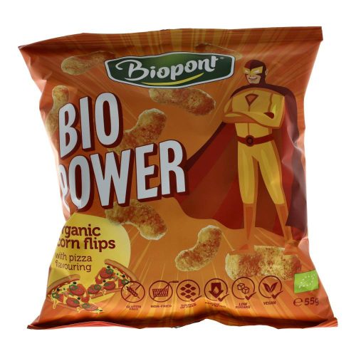 Biopont bio power kukorica pizza, gluténmentes 55g