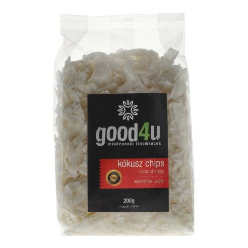 Good4u vegán kókusz chips kénmentes