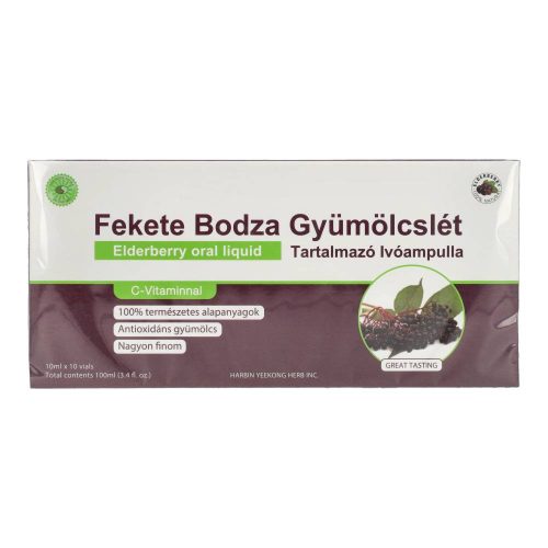 Sun moon ivóampulla fekete bodza