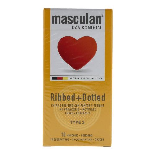 Masculan óvszer rib+dot 10 db