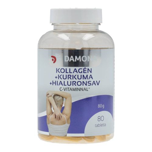Damona Kollagén+ Kurkuma+ Hialuronsav tabletta, 80 db