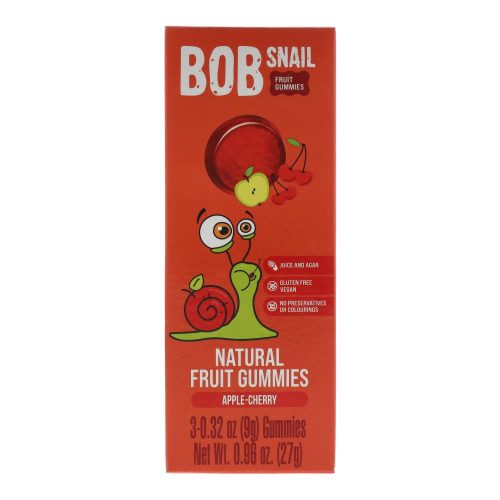 Bob snail gyüm.zselé alma-meggy 27g