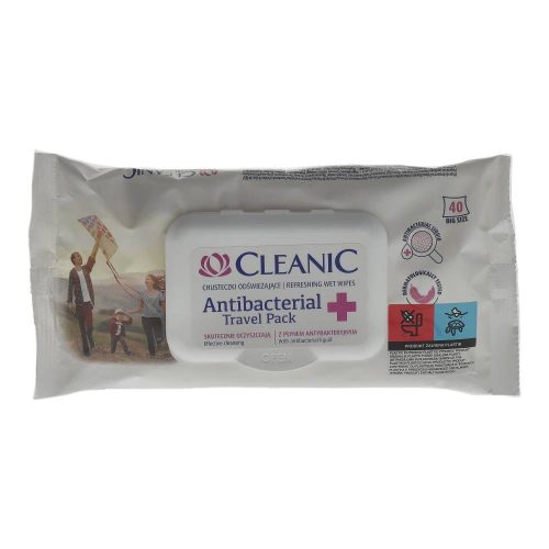 Cleanic törlőkendő antibact. Travel 40 db