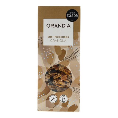 Grandia sós-mogyorós granola gluténmentes, laktózmentes 