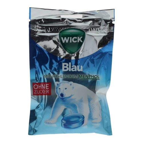 Wick cukorka blau mentolos cukormentes