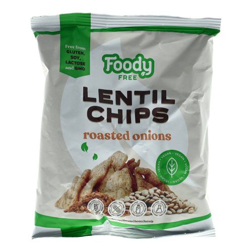 Foody lencse chips sült hagymás, gluténmentes