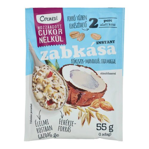 Cornexi zabkása kókusz-mandula hozzáadott cukor nélkül 55g
