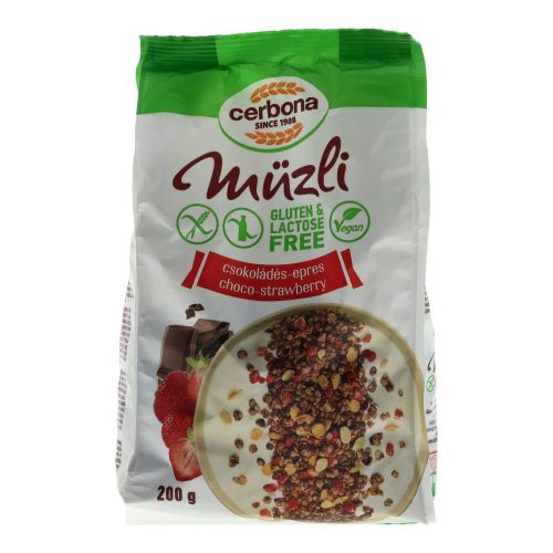 Cerbona müzli csoki-eper 200g