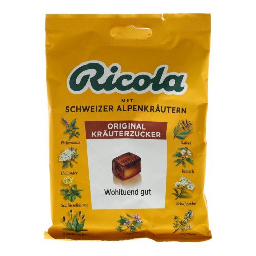 RICOLA CUKORKA EREDETI GYÓGYNÖVÉNY 75G