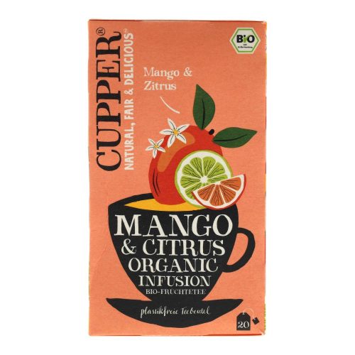 Cupper bio tea mangó-citrus