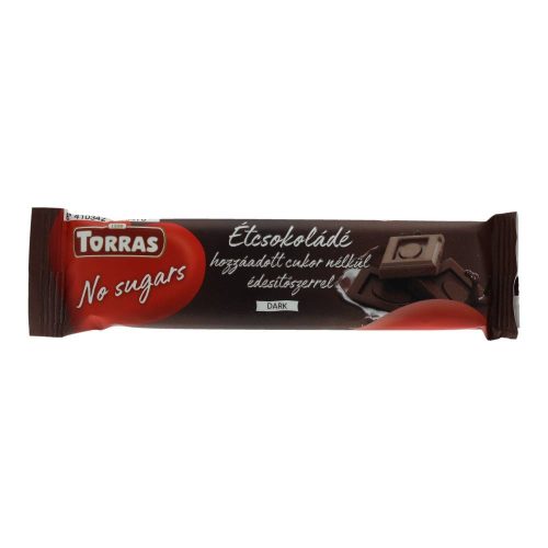 Torras étcsokoládé szelet gltuénmentes, cukormentes
