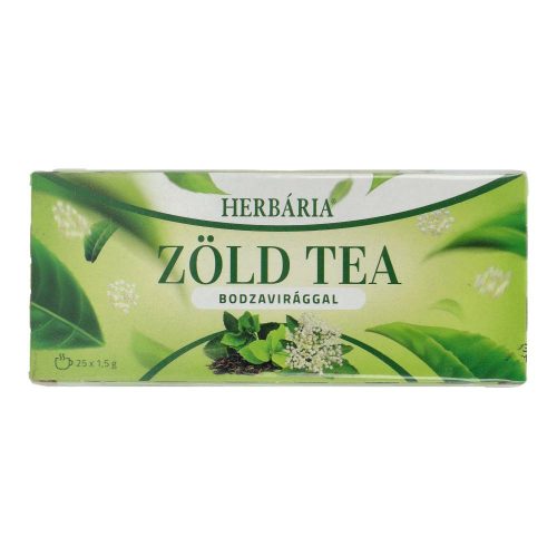 Herbária zöld tea-bodza