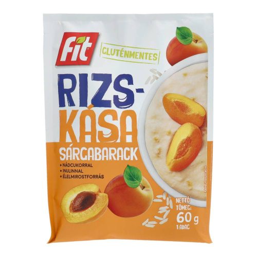Fit rizskása s.barack-inulin 60g gluténmentes