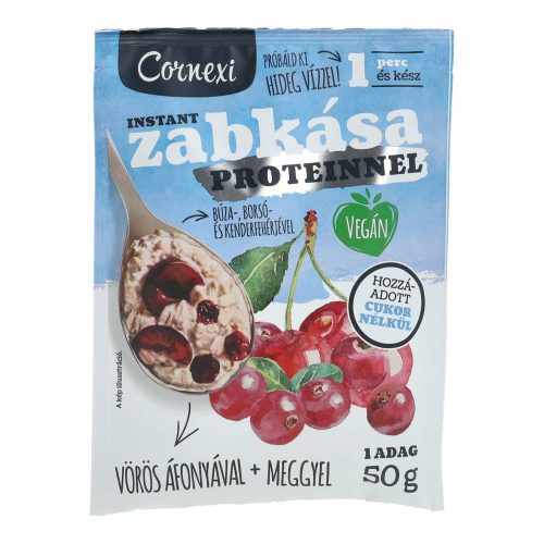 Cornexi protein Zabkása áfonya-meggy hozzáadott cukor nélkül