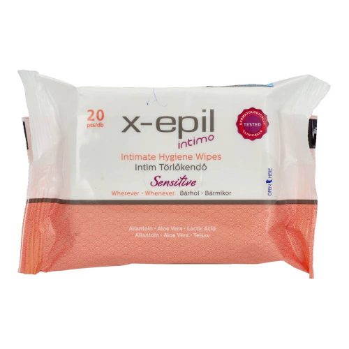 X-epil intimo intim törlőkendő sensitive