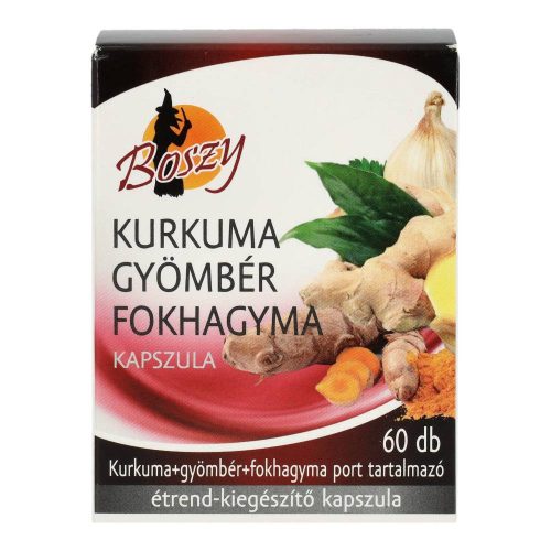 Boszy kurkuma-gyömbér-fokhagyma kapszula