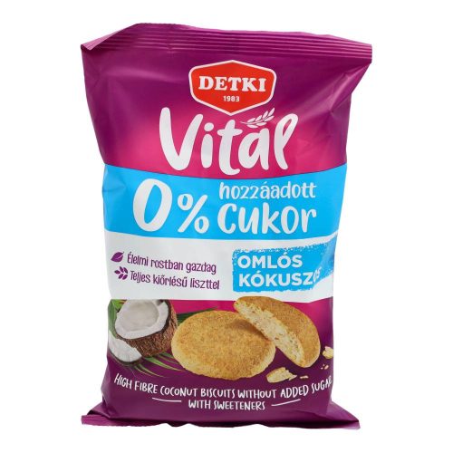 Detki kókuszos keksz 180g hozzáadott cukor nélkül