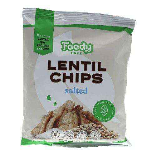 Foody lencse chips sós, gluténmentes