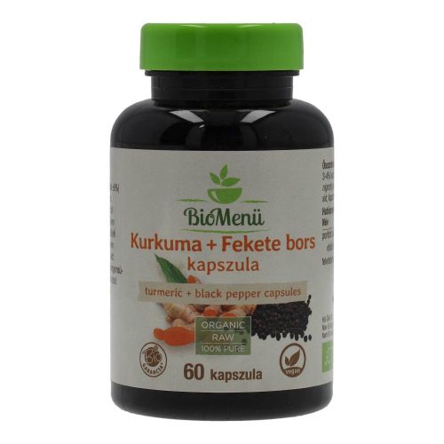 Biomenü bio kurkuma-feketebors 60 db