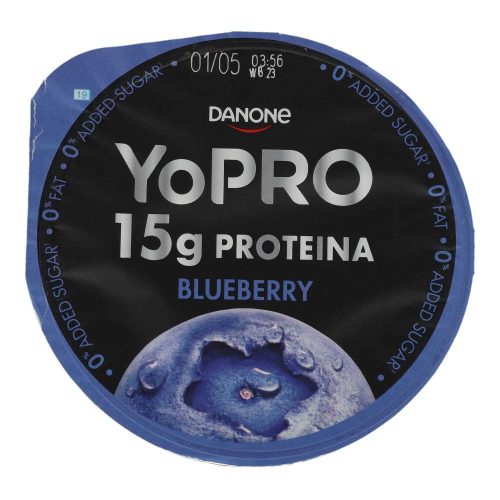 Yopro protein Tejkész. Áfonya hozzáadott cukor nélkül 25n