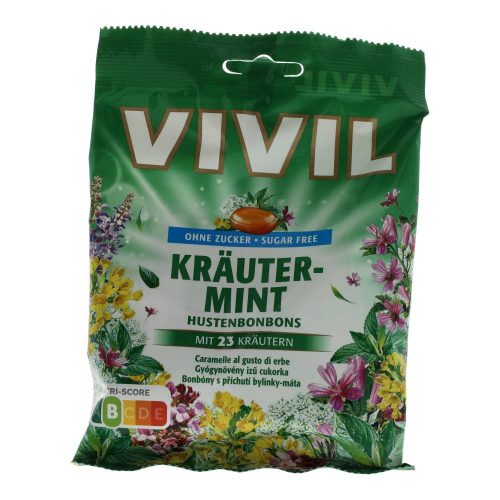 Vivil menta-gyógynöv. Cukorka cukormentes