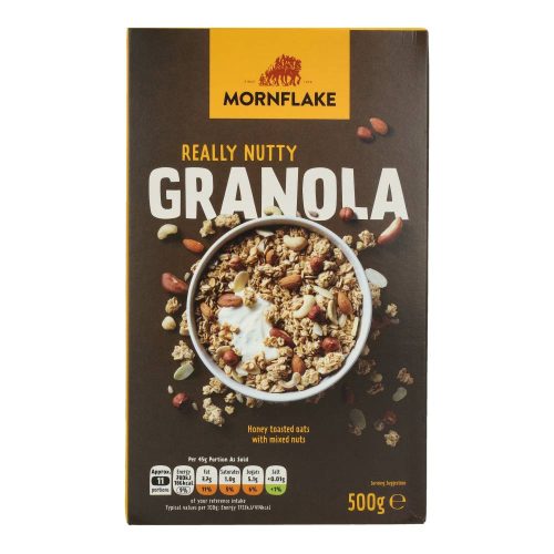 Mornflake granola really nutty magvakkal