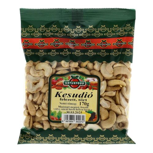 Naturfood felezett tört kesudió 170g
