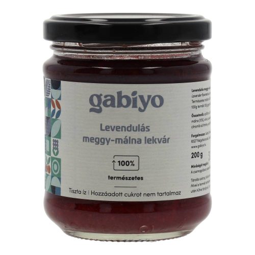 Gabiyo lekvár levendula meggy-málna 200g