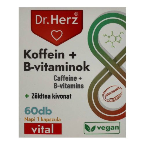 Dr. Herz koffein-b-vitamin kapszula 60 db