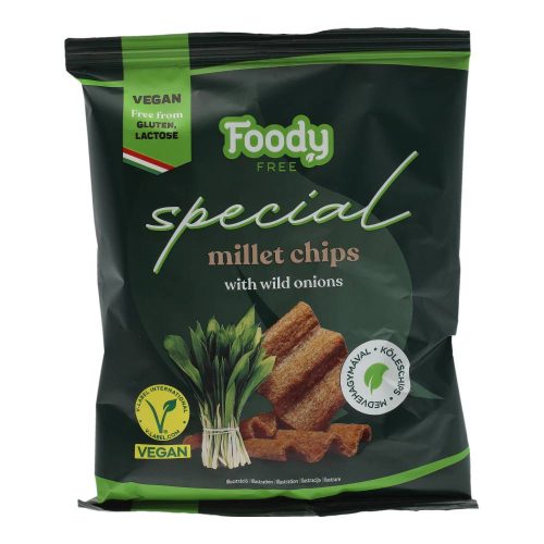 Foody free gluténmentes chips medvehagymával 45g