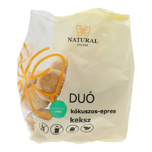 Natural duó keksz kókuszos epres